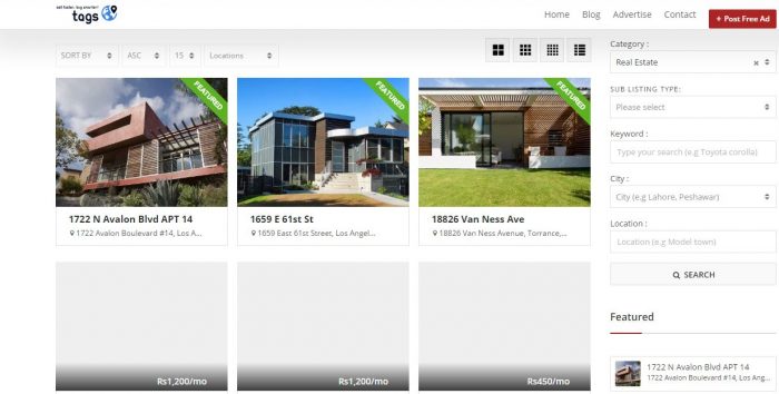 tags-featured-listing - Free ads